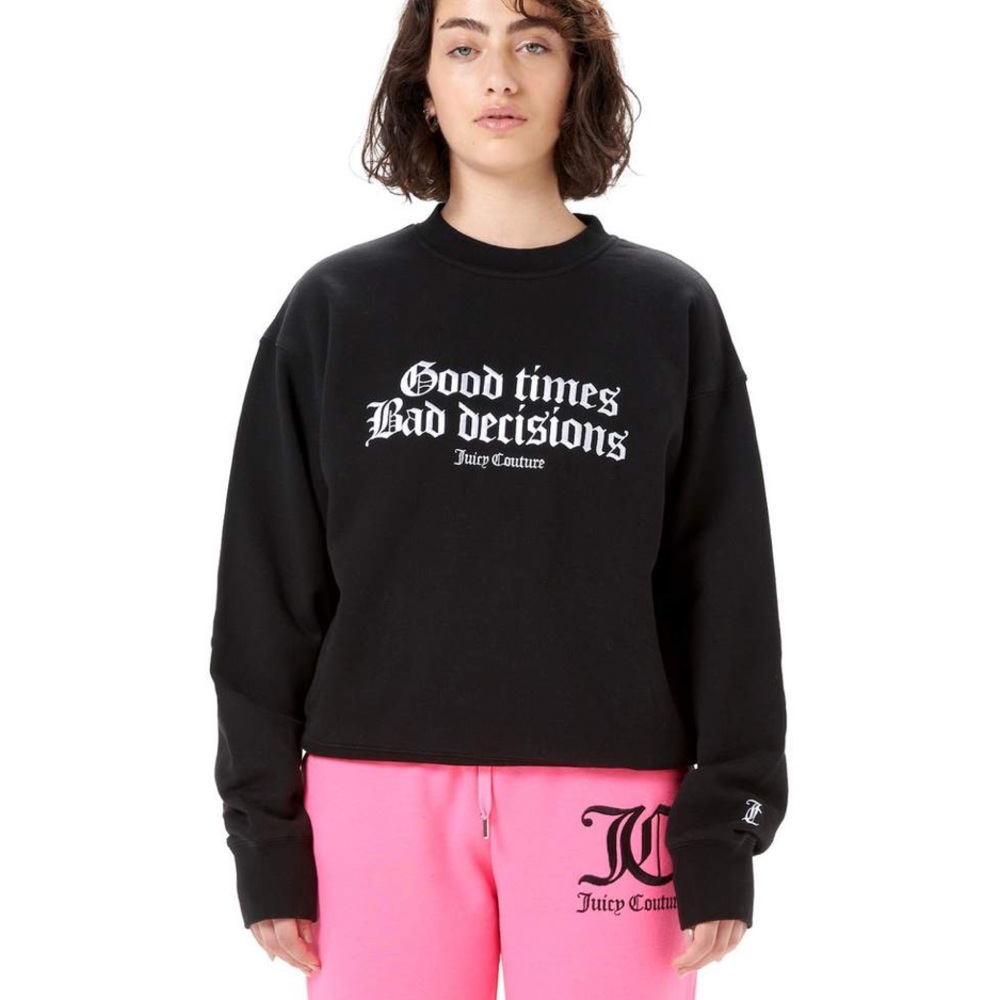 Juicy Couture Good Times Embroidered Crewneck